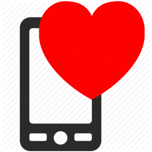 love heart mobile call smartphone 5121